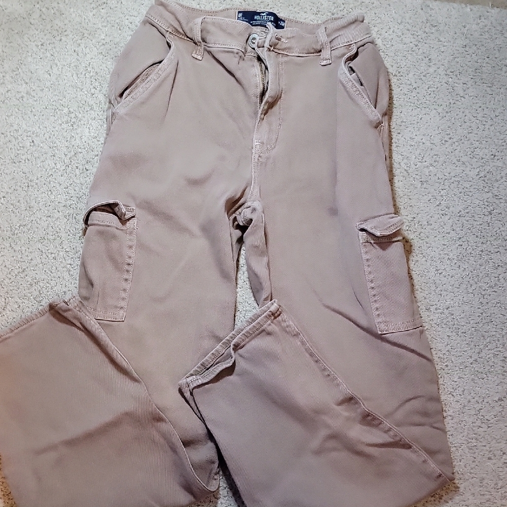 Hollister Beige Cargo Pants